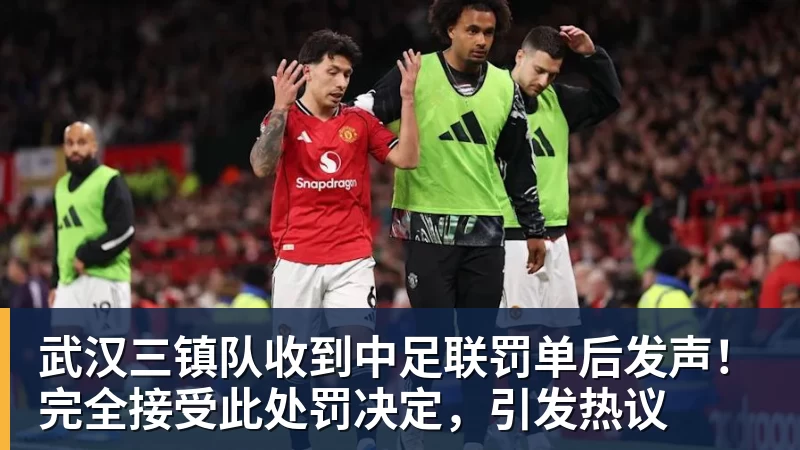 武汉三镇队收到中足联罚单后发声！完全接受此处罚决定，引发热议